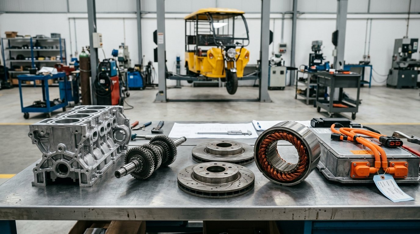 Auto Parts, EV Three-Wheelers and Mobility
