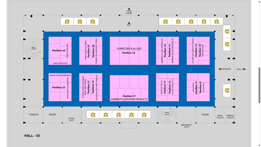 SMEDA Hall 03 Architectural Floor Plan